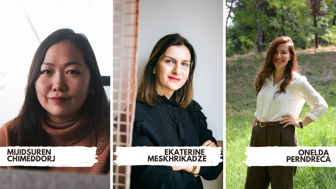 أونيلدا بيرندريكا، إيكاترين مِشريكادزه و ميجيدسورن جيميدورج أونيلدا بيرندريكا، إيكاترين مِشريكادزه و ميجيدسورن جيميدورج