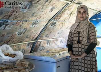Ghufran started her cooking business thanks to Caritas Czech Republic